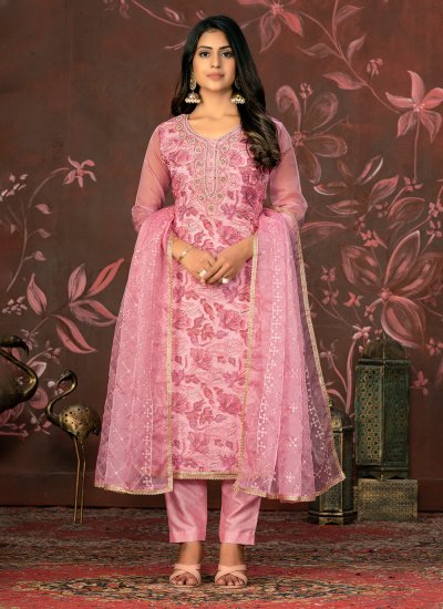 Aesthetic Woven Organza Pant Style Suit