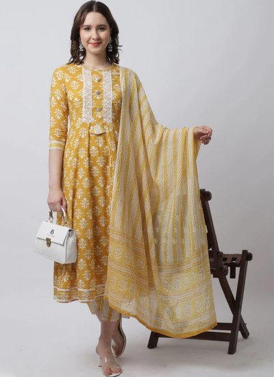 Aristocratic Cotton Sequins Salwar Kameez