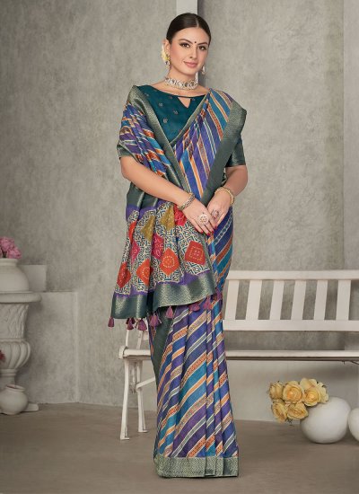 Aspiring Tussar Silk Thread Trendy Saree