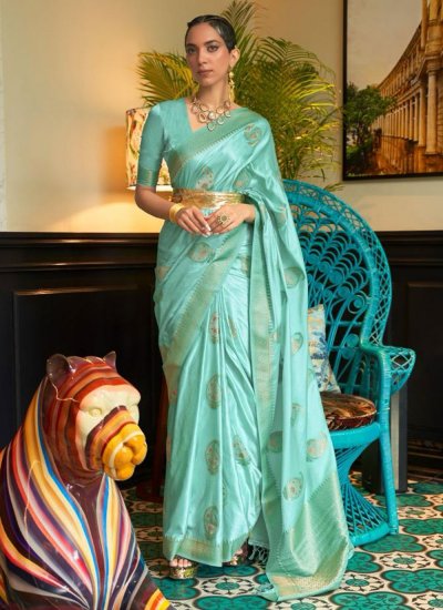 Astonishing Satin Weaving Trendy Saree