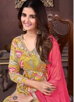 Beauteous Printed Rayon Trendy Salwar Kameez