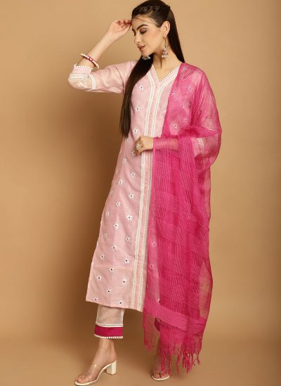 Beckoning Chanderi Pant Style Suit