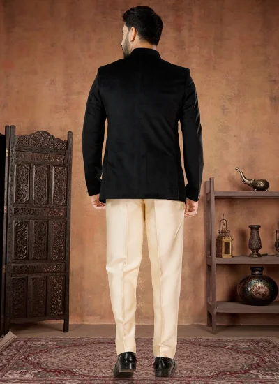 Black Color Jodhpuri Suit