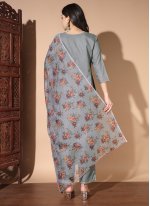 Blooming Embroidered Cotton Salwar Suit