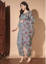Blooming Embroidered Cotton Salwar Suit