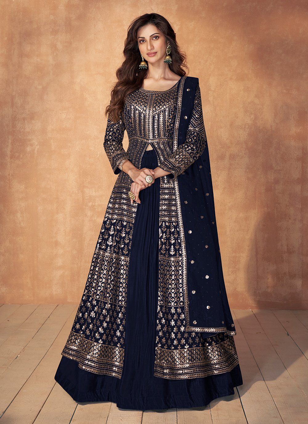 Buy Navy Blue Lehenga Online At Best Price – Koskii