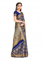 Blue Wedding Kanjivaram Silk Classic Saree