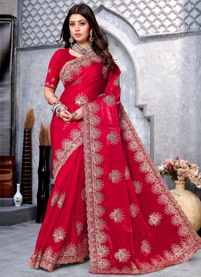 Charismatic Crepe Silk Wedding Contemporary Style Saree