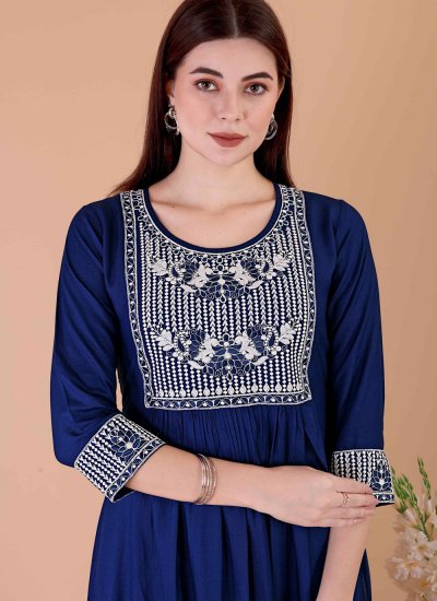 
                            Charming Embroidered Casual Kurti