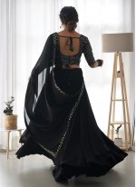 Classical Sequins Black Designer A Line Lehenga Choli