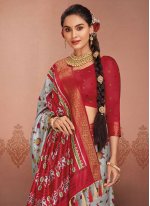 Classy Multi Colour Silk Designer Saree