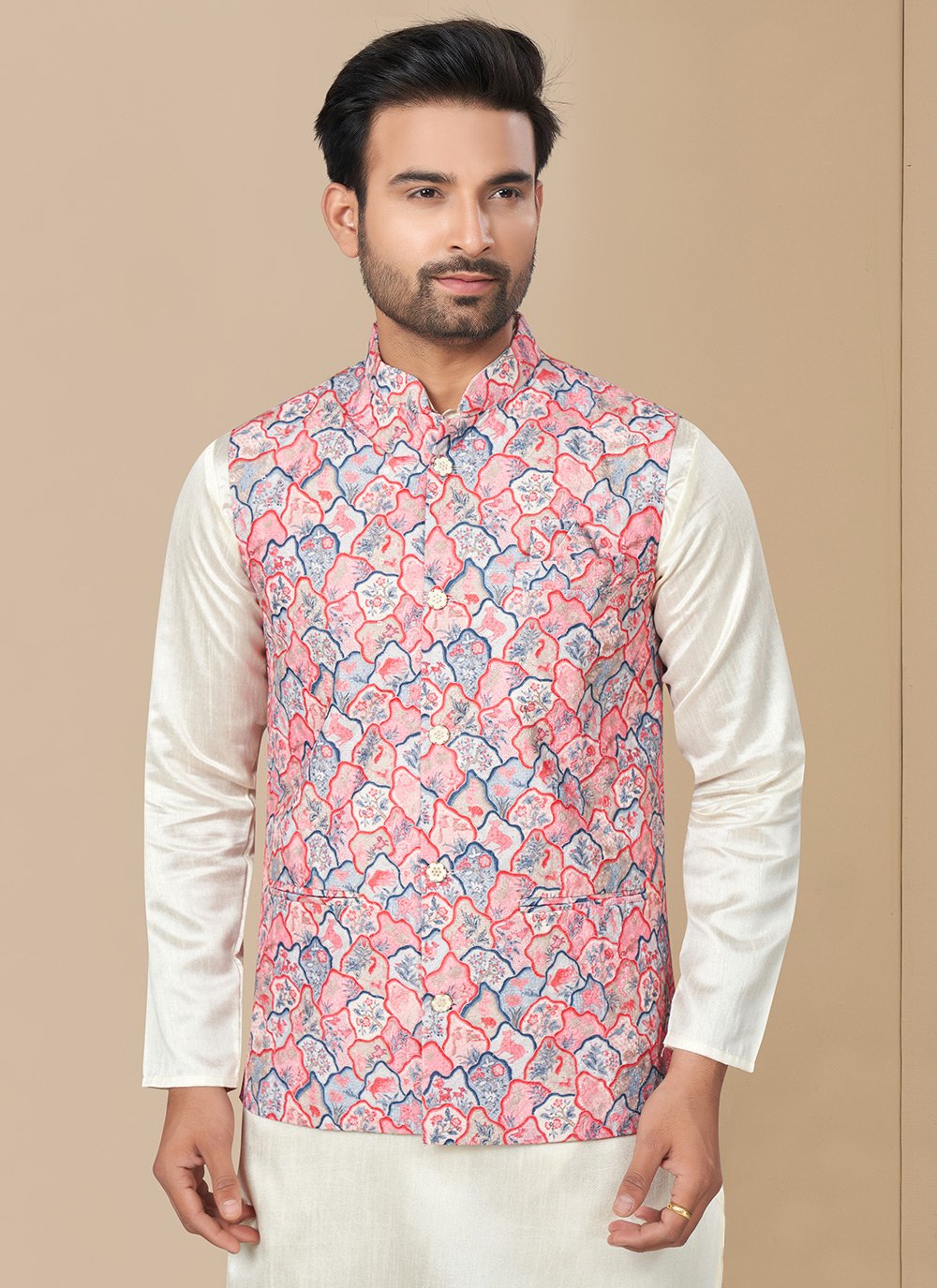 Beige Kurta Cotton Payjama main image 1