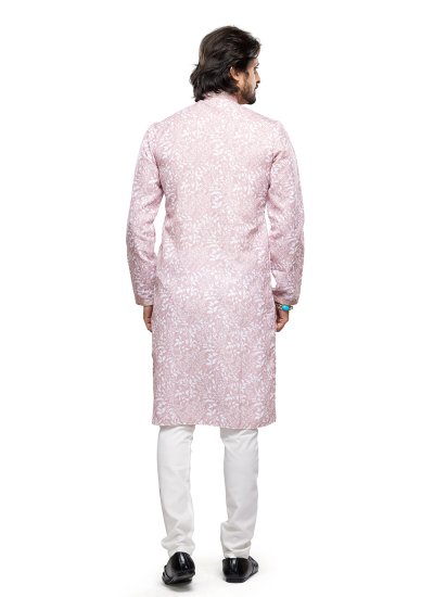 Cotton Pink Kurta Pyjama