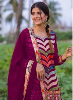 Dashing Embroidered Multi Colour Patiala Salwar Kameez 