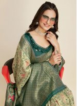 Dignified Green Trendy Saree
