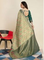 Dignified Green Trendy Saree