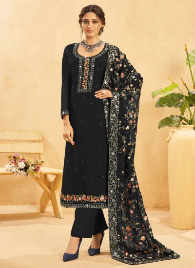 Distinctive Embroidered Party Salwar Suit