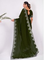 Distinguishable Silk Embroidered Designer Saree