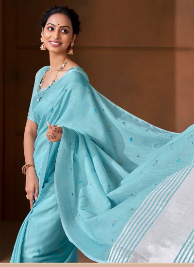 Enchanting Embroidered Festival Saree