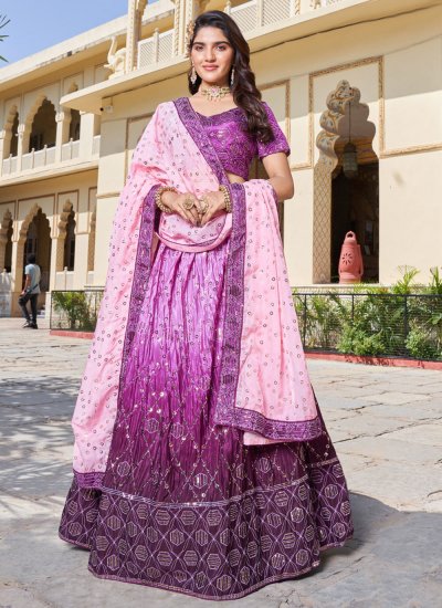 Pink color fancy designer lehenga choli at affordable price buy now –  Joshindia