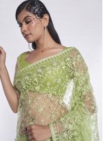 Enthralling Green Casual Trendy Saree