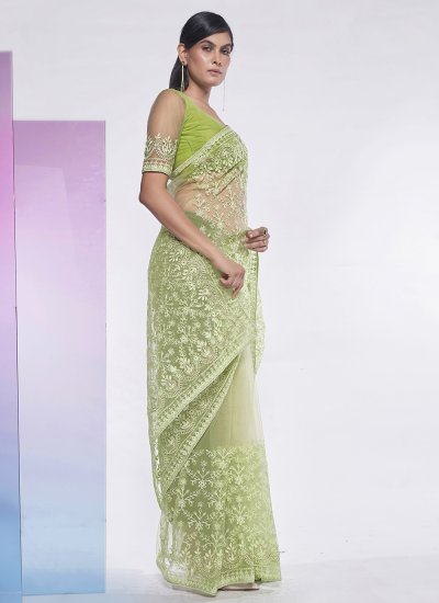 
                            Enthralling Green Casual Trendy Saree