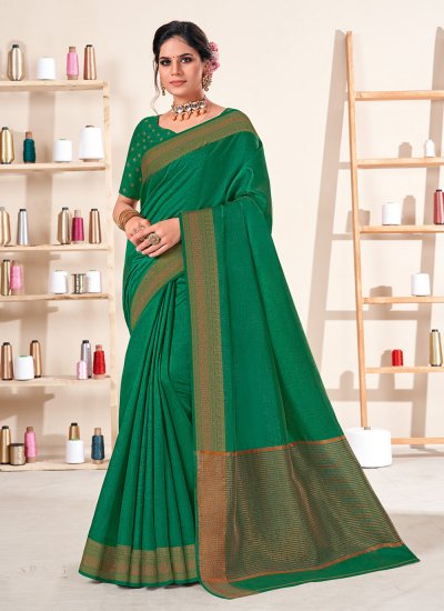 Enticing Woven Silk Classic Saree