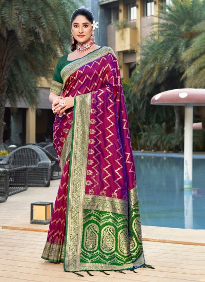 Exceptional Banarasi Silk Weaving Traditional Designer Saree