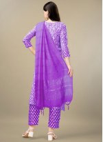 Eye-Catchy Rayon Violet Salwar Suit