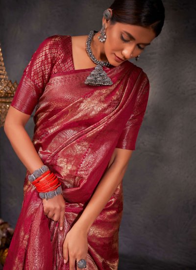 Fabulous Kanjivaram Silk Ceremonial Classic Saree