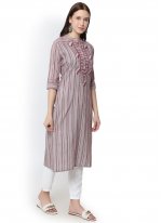 Festal Embroidered Cotton Party Wear Kurti