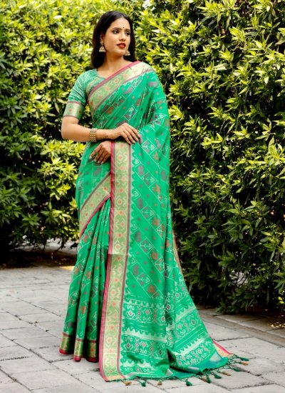 Flawless Green Classic Designer Saree