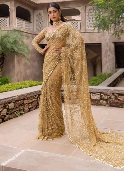 Glamorous Gold Classic Saree