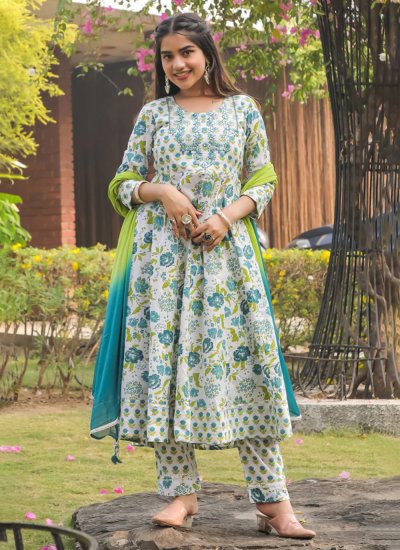 Grandiose Cotton Ceremonial Trendy Salwar Suit