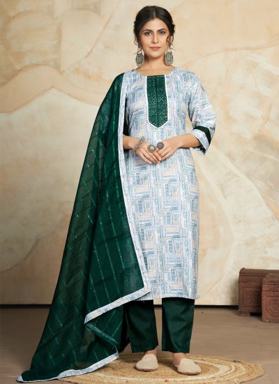 Gratifying Digital Print Trendy Salwar Suit