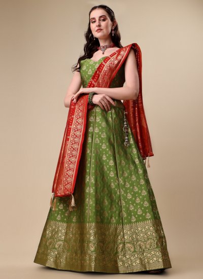 Green And Pink Multi Embroidered Designer Lehenga Choli | Designer lehenga  choli, Bridal lehenga choli, Lehenga choli online