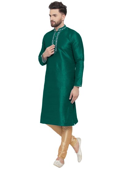 Green Color Kurta Pyjama