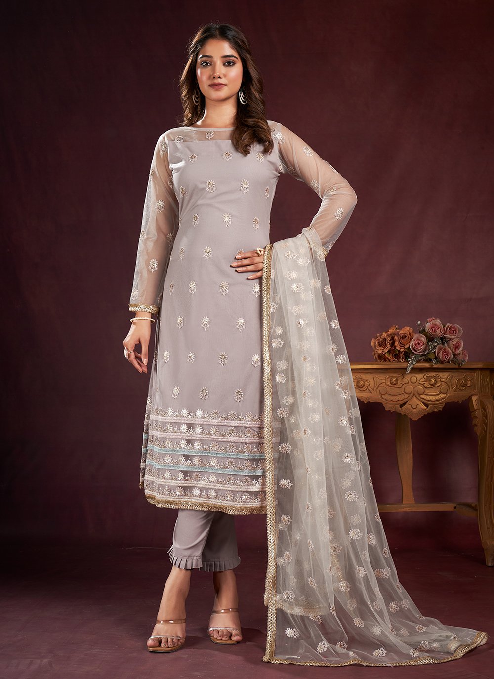 Pant Style Suit: Pant Style Salwar Kameez - Saree Saga