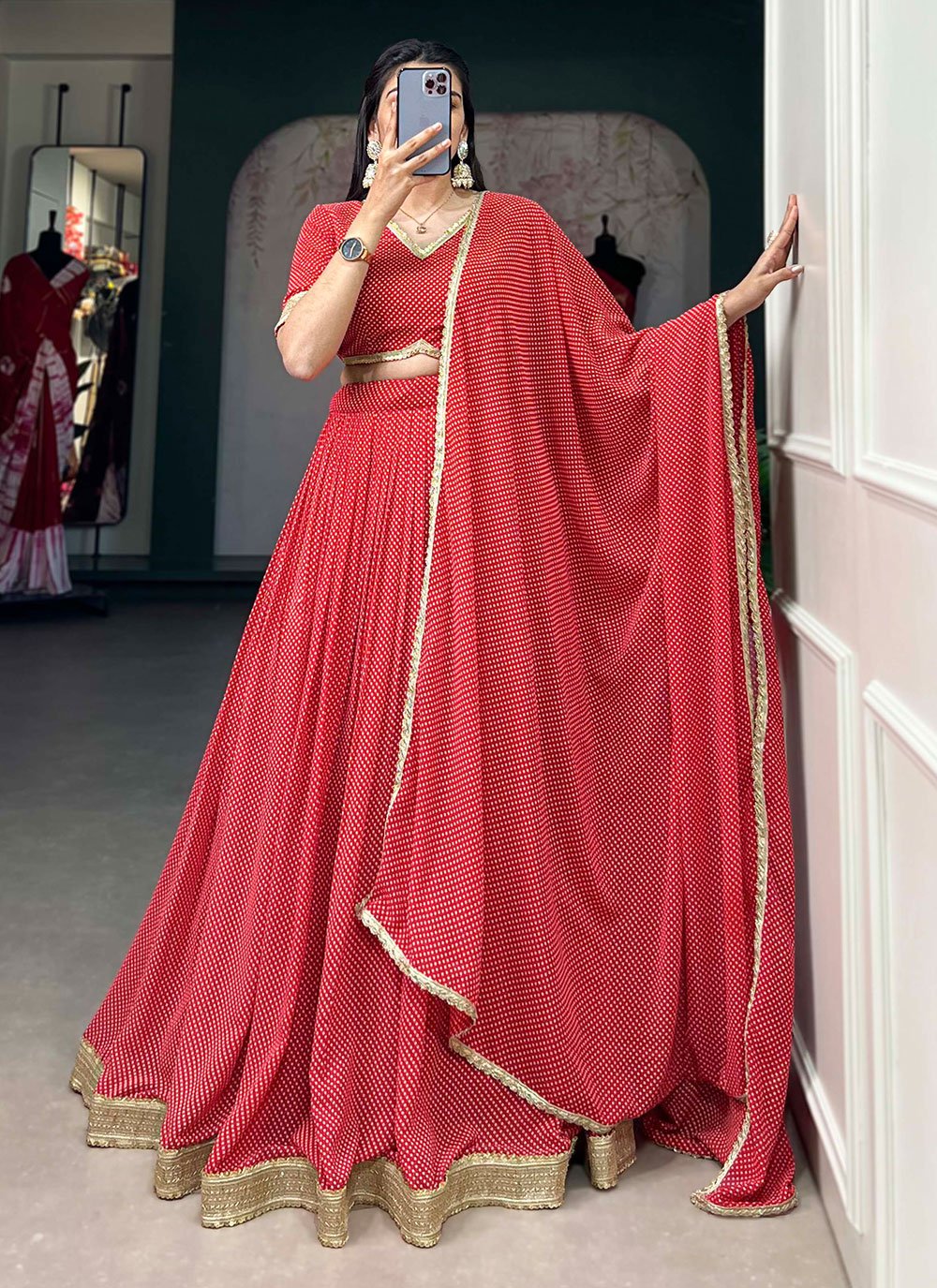 New red lehenga design hotsell