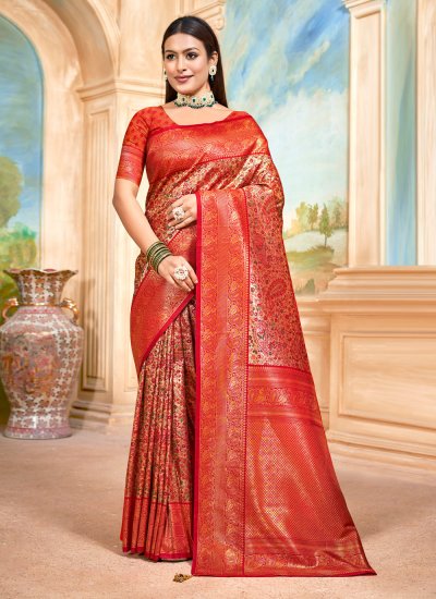 Honourable Weaving Banarasi Silk Designer Traditional Saree