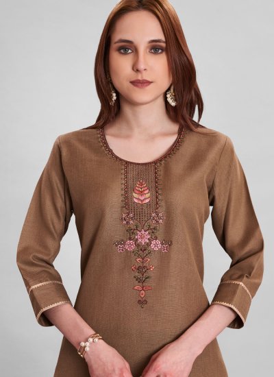 Ideal Embroidered Rayon Trendy Salwar Kameez