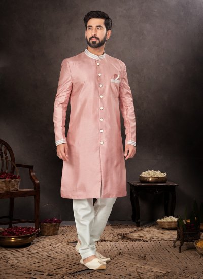 Indo Western Fancy Silk in Pink