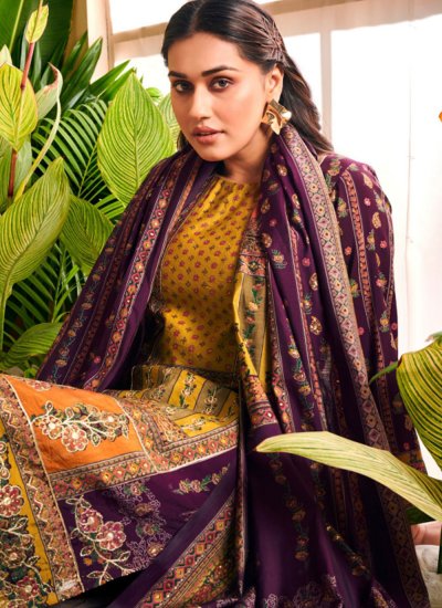 Innovative Purple Festival Trendy Salwar Suit