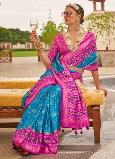 Intricate Patola Silk  Ceremonial Classic Saree