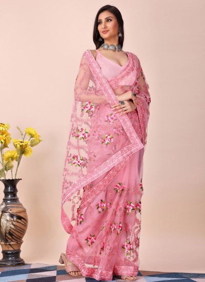 Intricate Pink Saree
