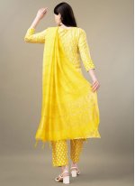 Intrinsic Rayon Embroidered Yellow Trendy Salwar Kameez