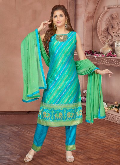 Irresistible Embroidered Silk Salwar Suit