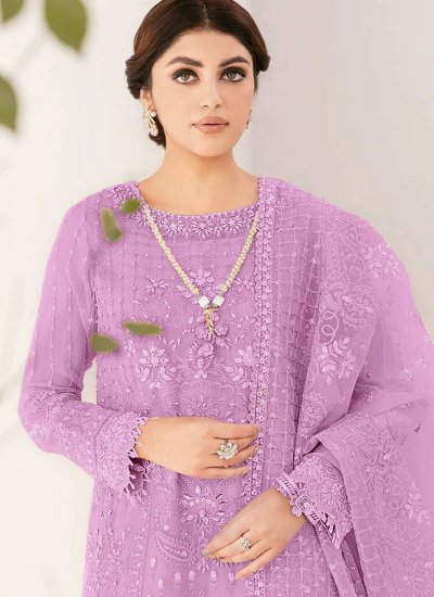 Lavender Ceremonial Trendy Salwar Suit