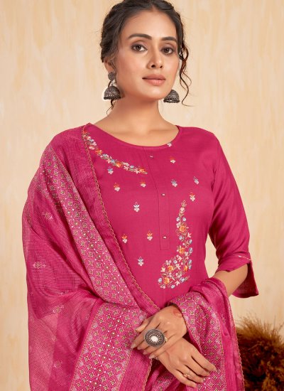 Lavish Pink Casual Designer Salwar Kameez