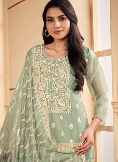Magnetize Green Party Trendy Salwar Suit
